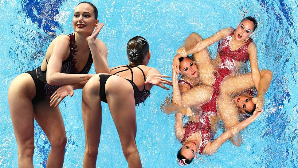 Голые пловчихи синхронистки