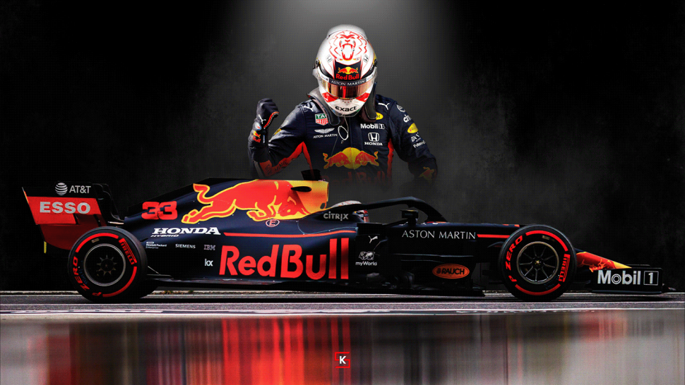 F1 Red bull Max Verstappen арт