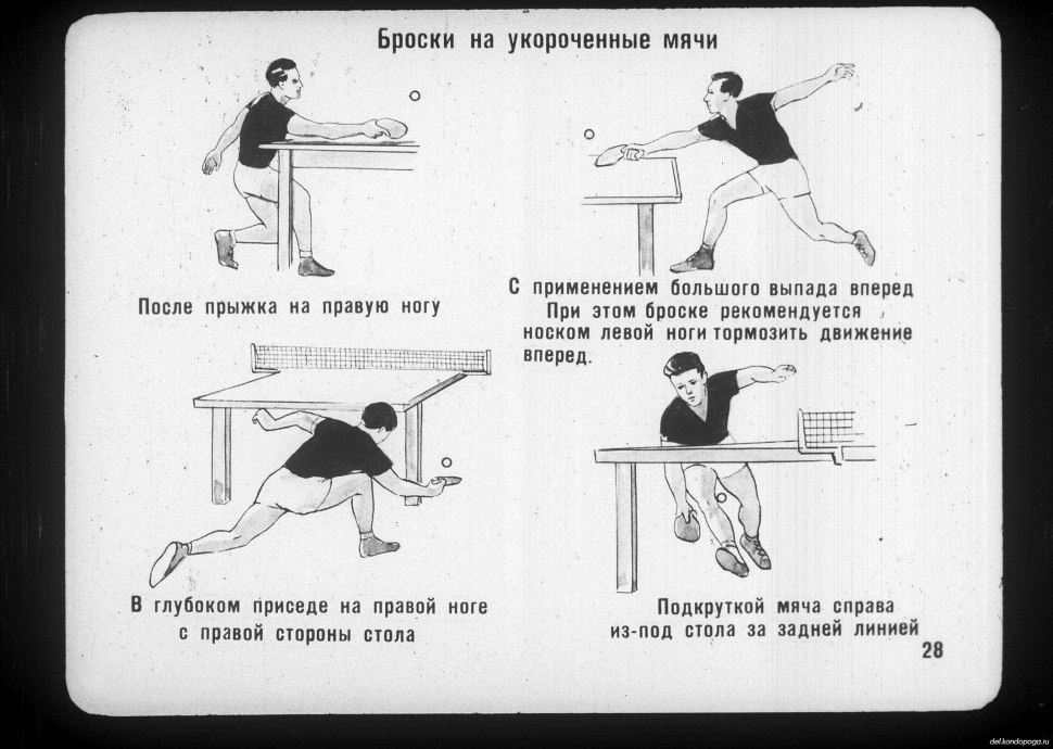 Правила игры в настольный теннис схемы