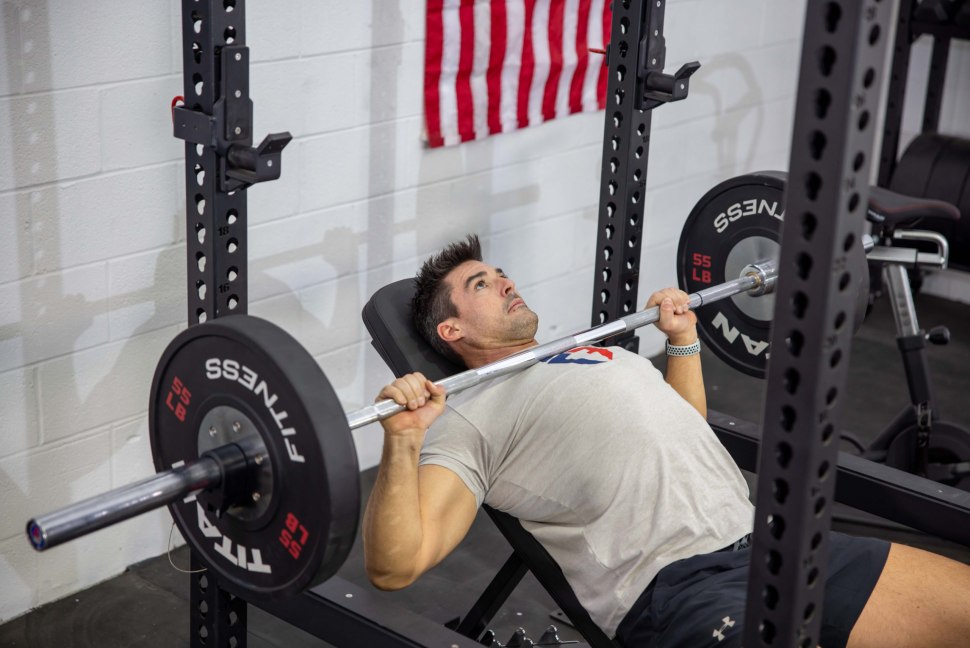One rep Max Bench for 135 pounds male