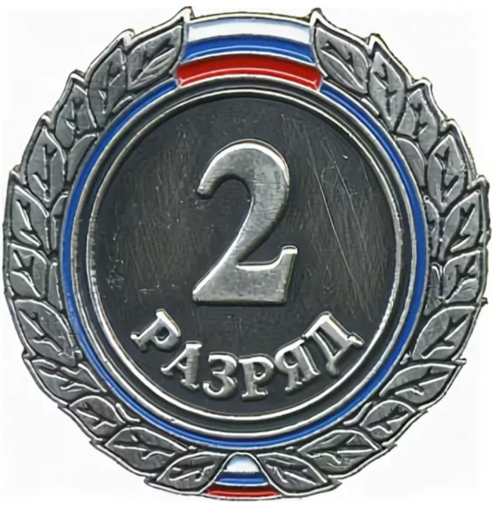 Значок второй взрослый разряд