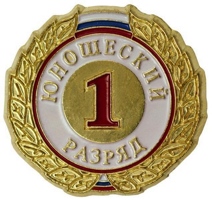 Значок 1 юношеский разряд