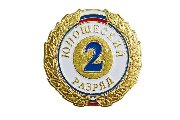 Значок 2 юношеский разряд по художественной гимнастике